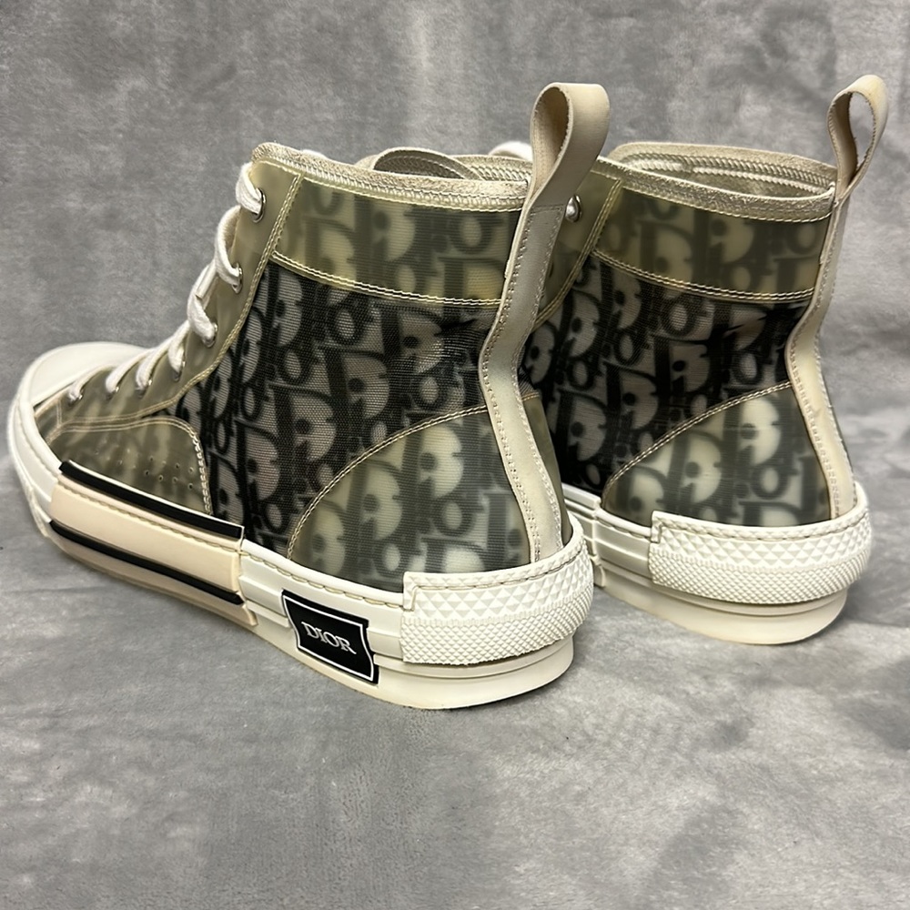 Christian Dior B23 Oblique Logo Canvas Sneakers Size 45 - Picture 6 of 10